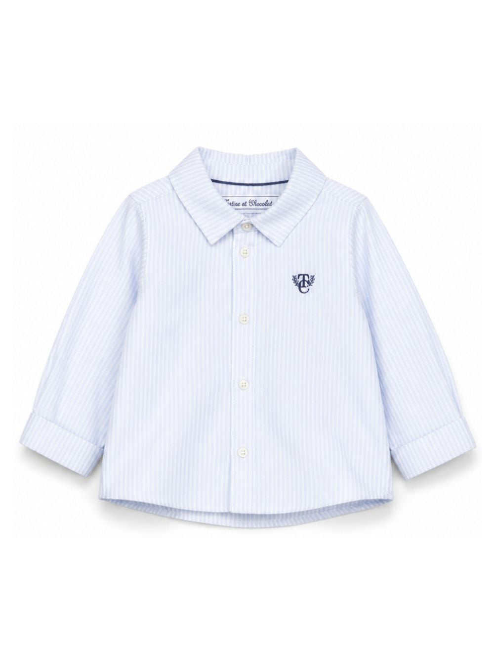 Camicia per neonato Tartine & Chocolat Kids azzurra con design a righe CD12021 41 TArtine & Chocolat KIDS 