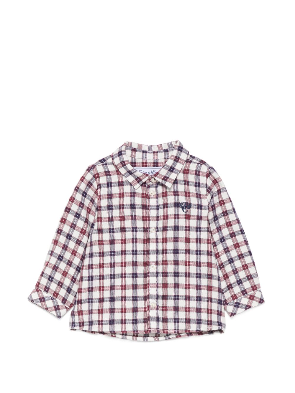 Camicia per neonato Tartine Et Chocolat multicolore a quadri con ricamo CD12031 13 TArtine & Chocolat KIDS 