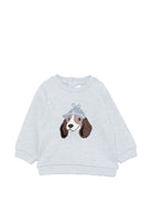 Felpa per neonato Tartine Et Chocolat azzurra con ricamo cane CD15001 40 TArtine & Chocolat KIDS 