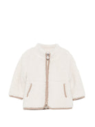 Giacca per neonato Tartine Et Chocolat bianco in pile con zip CD17001 61 TArtine & Chocolat KIDS 