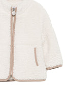 Giacca per neonato Tartine Et Chocolat bianco in pile con zip CD17001 61 TArtine & Chocolat KIDS 