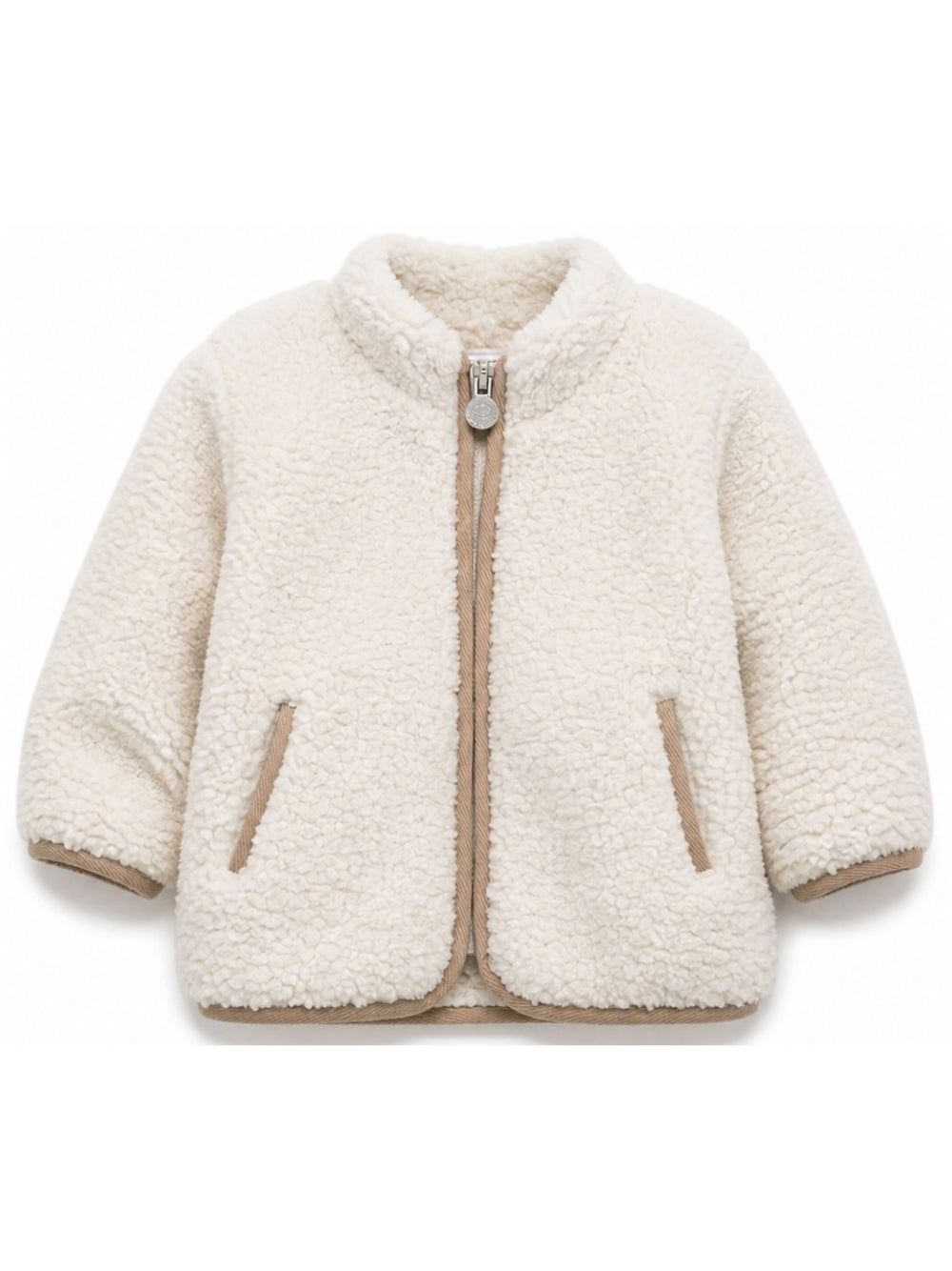 Giacca per neonato Tartine Et Chocolat bianco in pile con zip CD17001 61 TArtine & Chocolat KIDS 