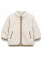 Giacca per neonato Tartine Et Chocolat bianco in pile con zip CD17001 61 TArtine & Chocolat KIDS 