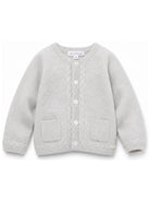 Cardigan per neonati Tartine Et Chocolat grigio in maglia con bottoni CD18010 20 TArtine & Chocolat KIDS 