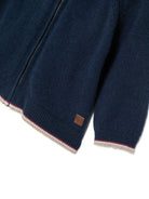 Maglione per neonato Tartine Et Chocolat blu con bordi a contrasto CD18011 04 TArtine & Chocolat KIDS 