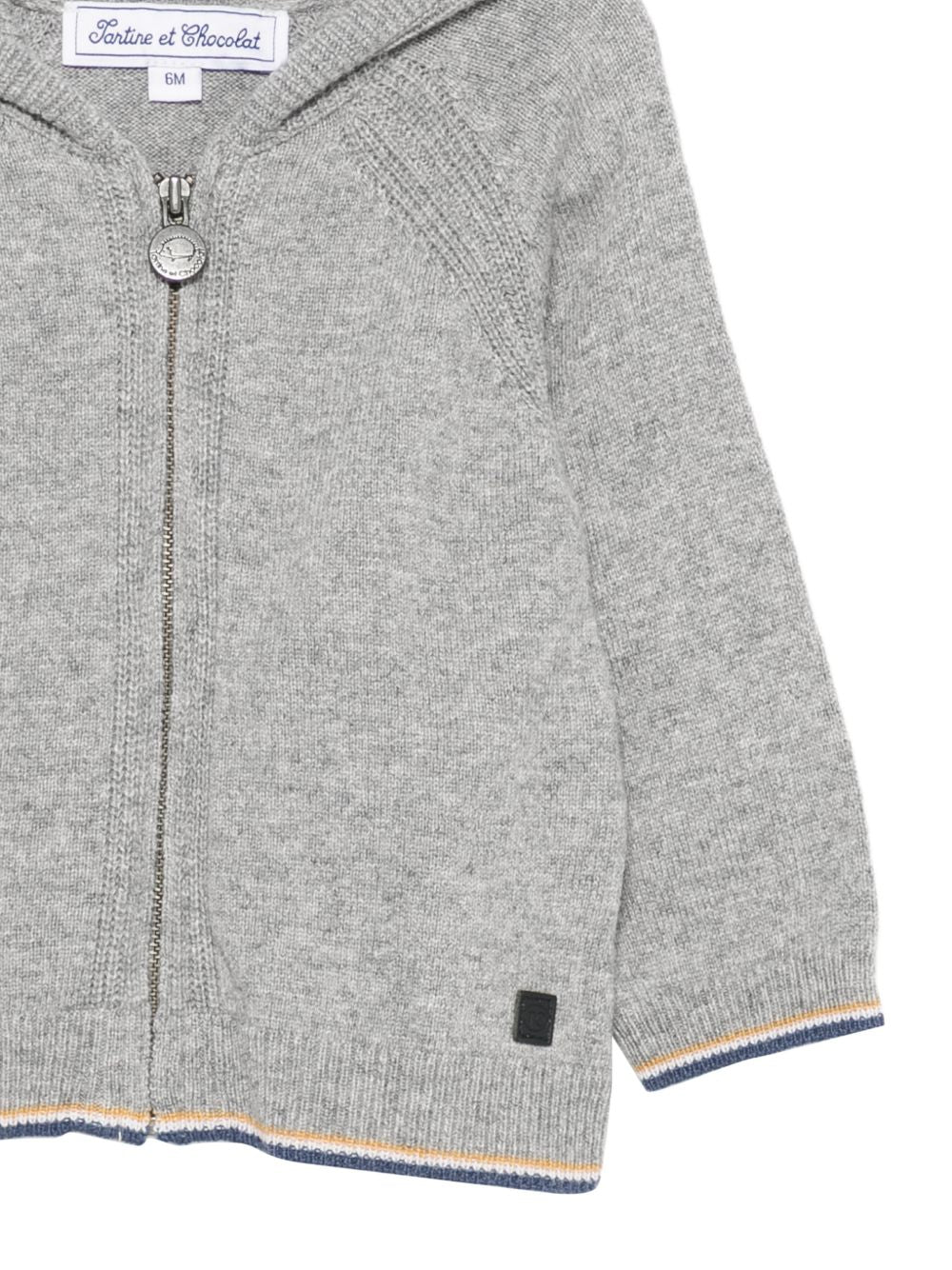 Maglione per neonato Tartine Et Chocolat grigio con bordi a contrasto CD18011 22 TArtine & Chocolat KIDS 