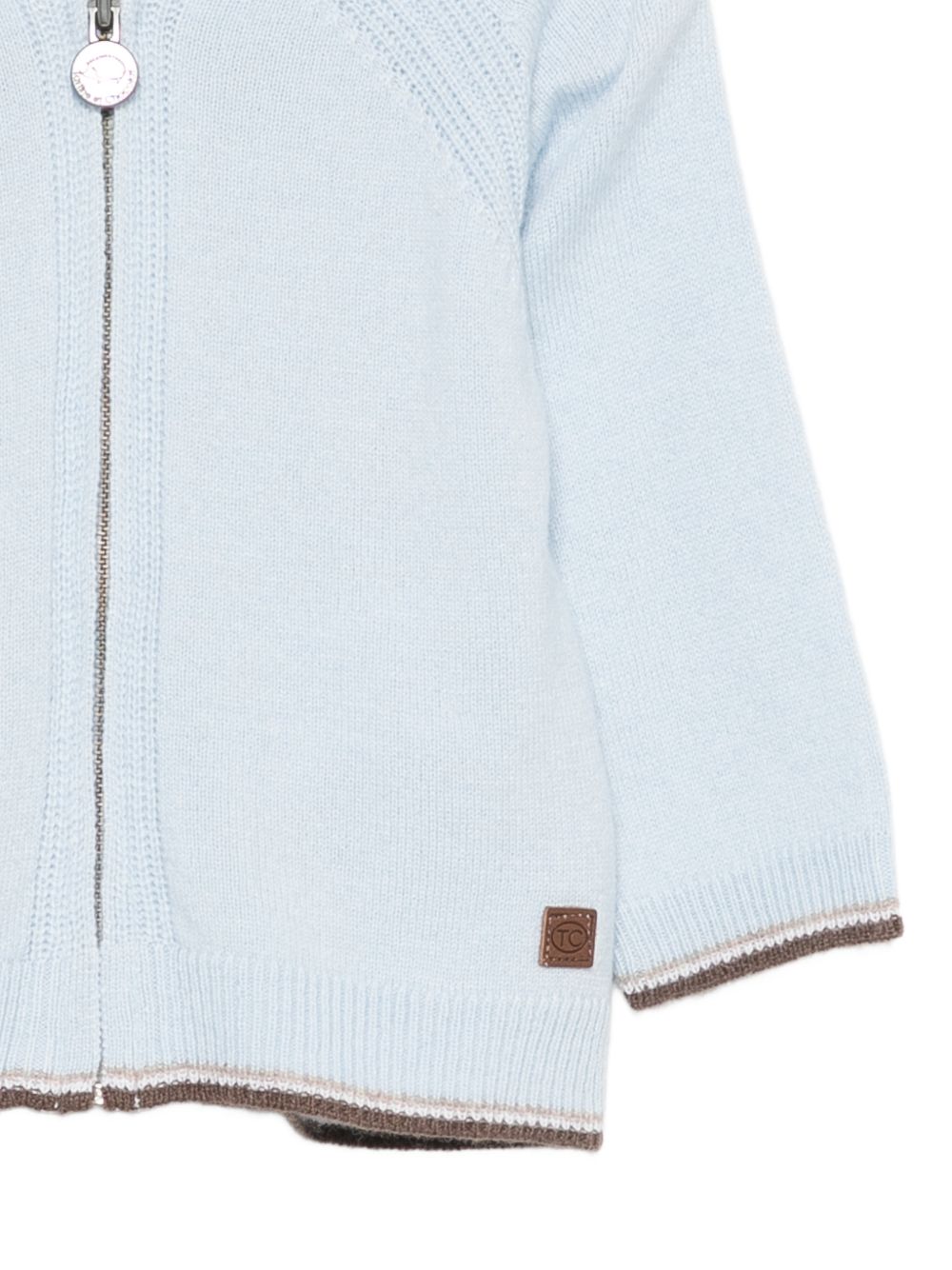 Maglione per neonato Tartine Et Chocolat azzurro con bordi a contrasto CD18011 40 TArtine & Chocolat KIDS 