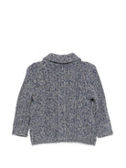 Cardigan per neonato Tartine Et Chocolat grigio con collo a scialle CD18021 46 TArtine & Chocolat KIDS 