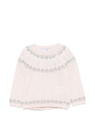 Maglione per neonata Tartine Et Chocolat rosa con orlo a smerlo CD18181 30 TArtine & Chocolat KIDS 