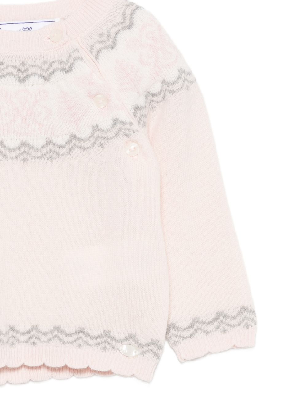 Maglione per neonata Tartine Et Chocolat rosa con orlo a smerlo CD18181 30 TArtine & Chocolat KIDS 