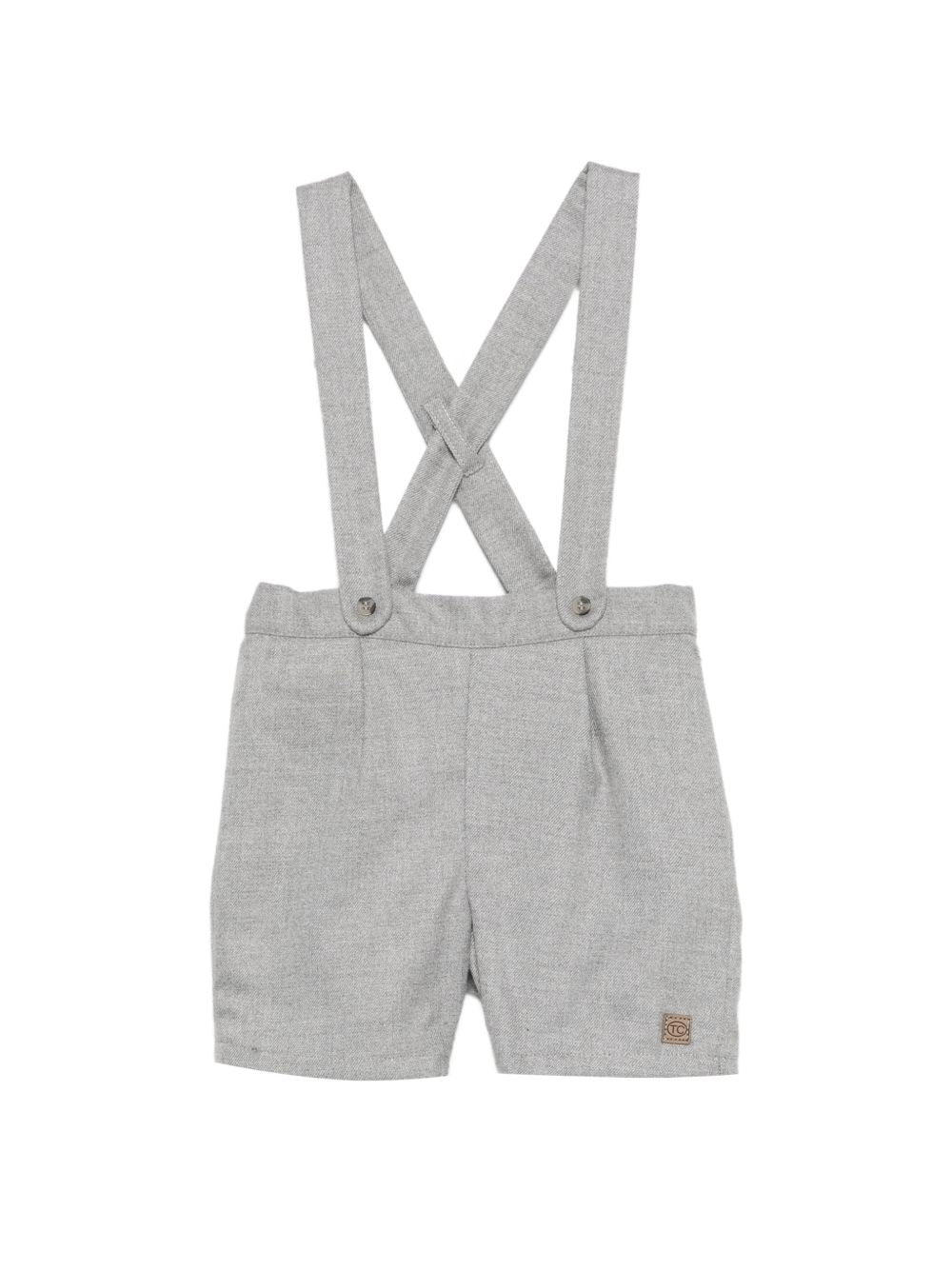 Shorts per neonato Tartine Et Chocolat grigio con tessuto in twill CD22021 22 TArtine & Chocolat KIDS 
