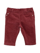 Pantaloni per neonato Tartine Et Chocolat bordeaux a coste CD22031 39 TArtine & Chocolat KIDS 