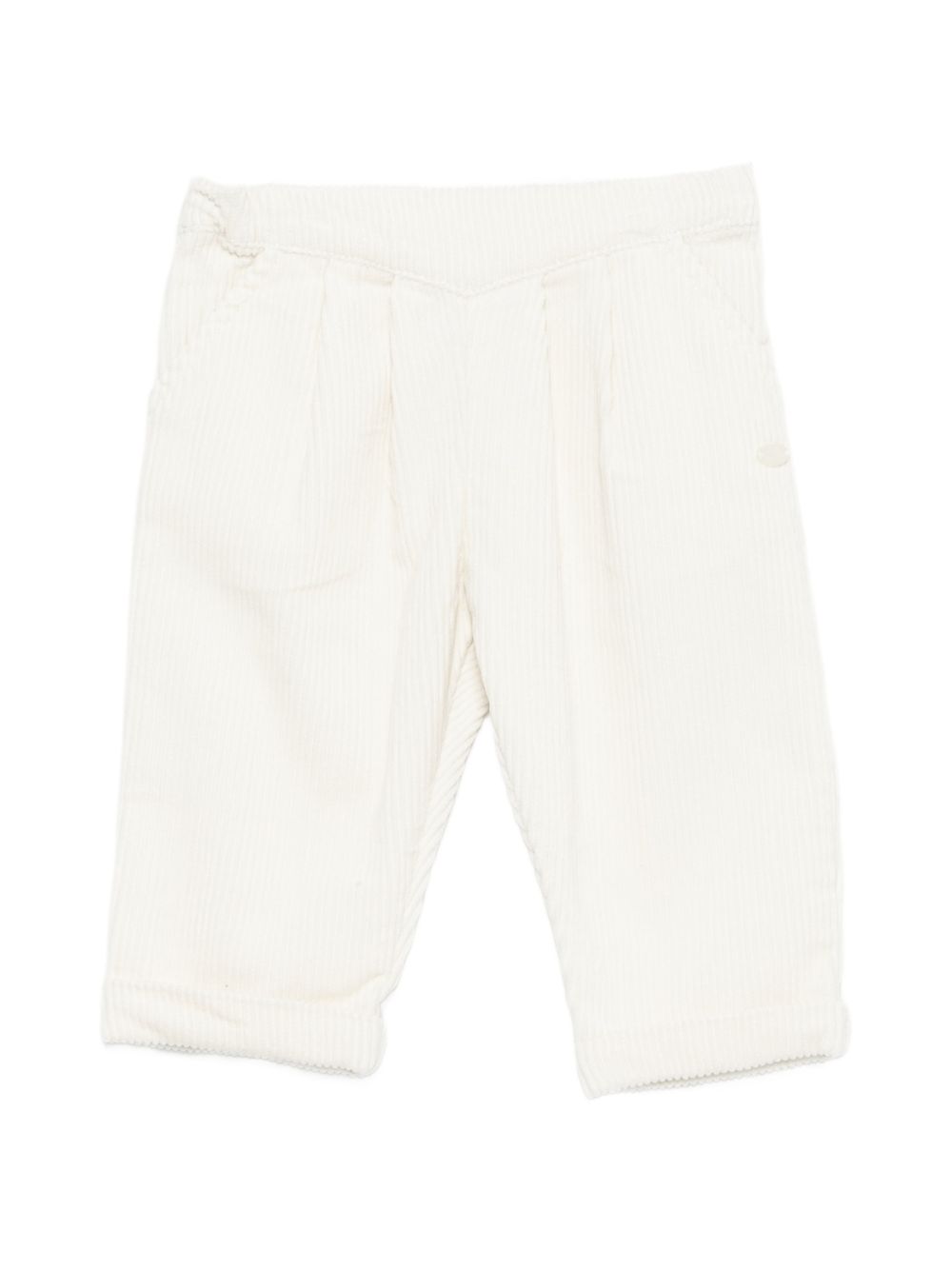 Pantaloni per neonata Tartine Et Chocolat bianchi a coste con pieghe CD22091 13 TArtine & Chocolat KIDS 