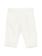 Pantaloni per neonata Tartine Et Chocolat bianchi a coste con pieghe CD22091 13 TArtine & Chocolat KIDS 