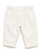 Pantaloni per neonata Tartine Et Chocolat bianchi a coste con pieghe CD22091 13 TArtine & Chocolat KIDS 