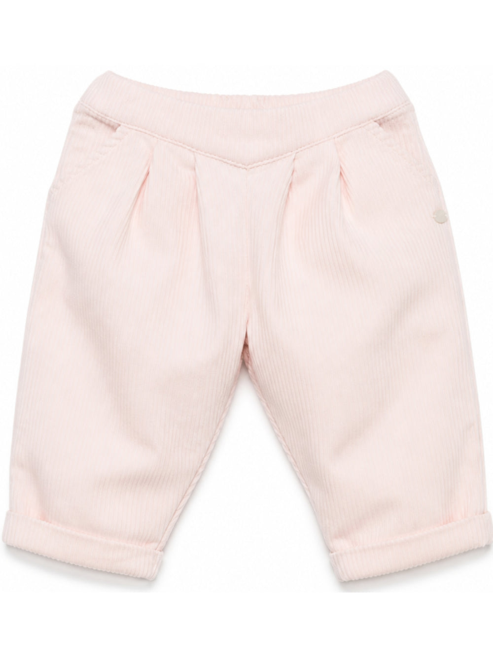 Pantaloni per neonata Tartine Et Chocolat rosa a coste con pieghe CD22091 30 TArtine & Chocolat KIDS 