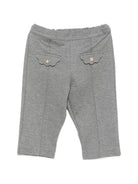 Pantaloni per neonata Tartine Et Chocolat grigi con orlo a smerlo CD22151 22 TArtine & Chocolat KIDS 