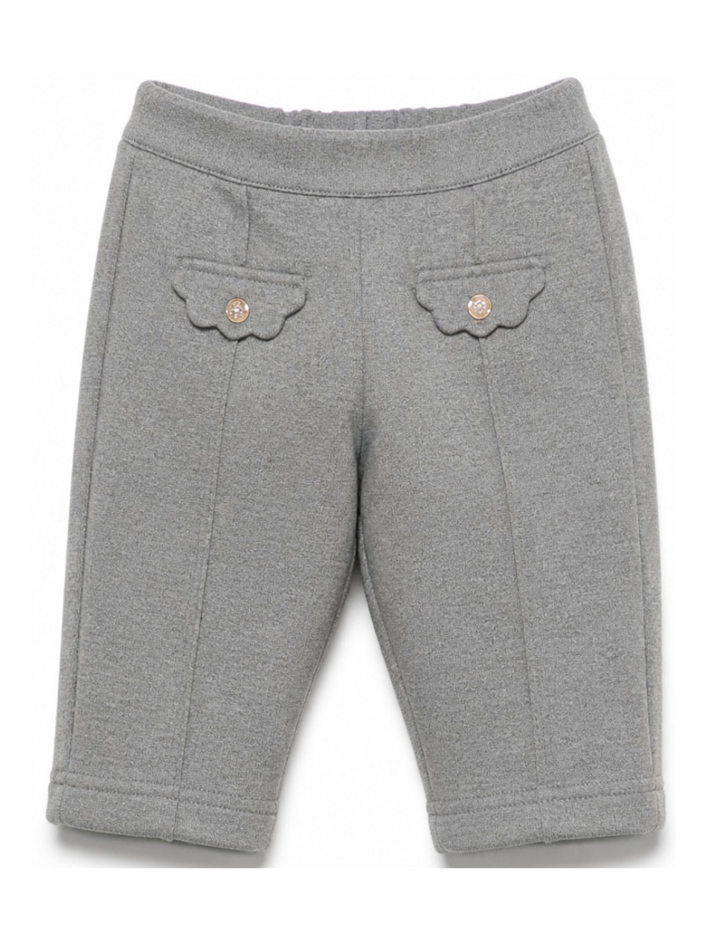 Pantaloni per neonata Tartine Et Chocolat grigi con orlo a smerlo CD22151 22 TArtine & Chocolat KIDS 