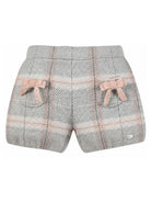 Shorts per neonata Tartine & Chocolate Kids beige con design a scacchi CD26001 68 TArtine & Chocolat KIDS 
