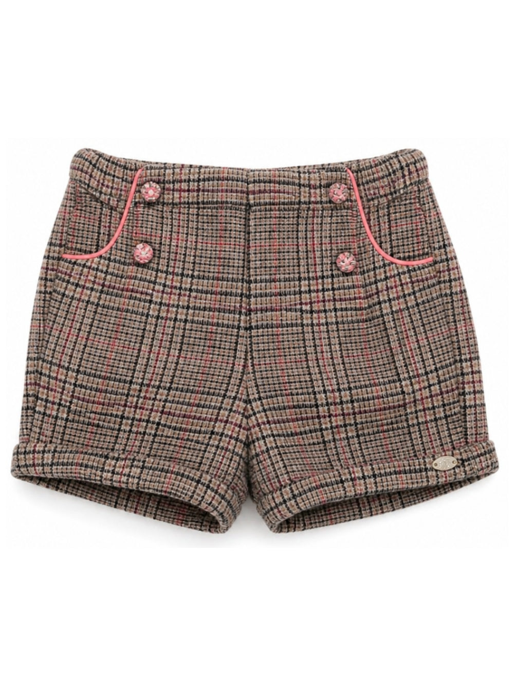 Shorts per neonata Tartine Et Chocolat marrone con risvolto CD26021 69 TArtine & Chocolat KIDS 
