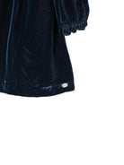 Abito per neonata Tartine Et Chocolat blu in velluto con colletto in pizzo CD30081 04 TArtine & Chocolat KIDS 