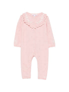 Tutina per neonata Tartine Et Chocolat rosa con rifiniture a volant e ricamo floreale CD32000 32 TArtine & Chocolat KIDS 