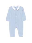 Tutina per neonato Tartine Et Chocolat azzurra con colletto ricamato CD32030 42 TArtine & Chocolat KIDS 