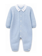 Tutina per neonato Tartine Et Chocolat azzurra con colletto ricamato CD32030 42 TArtine & Chocolat KIDS 