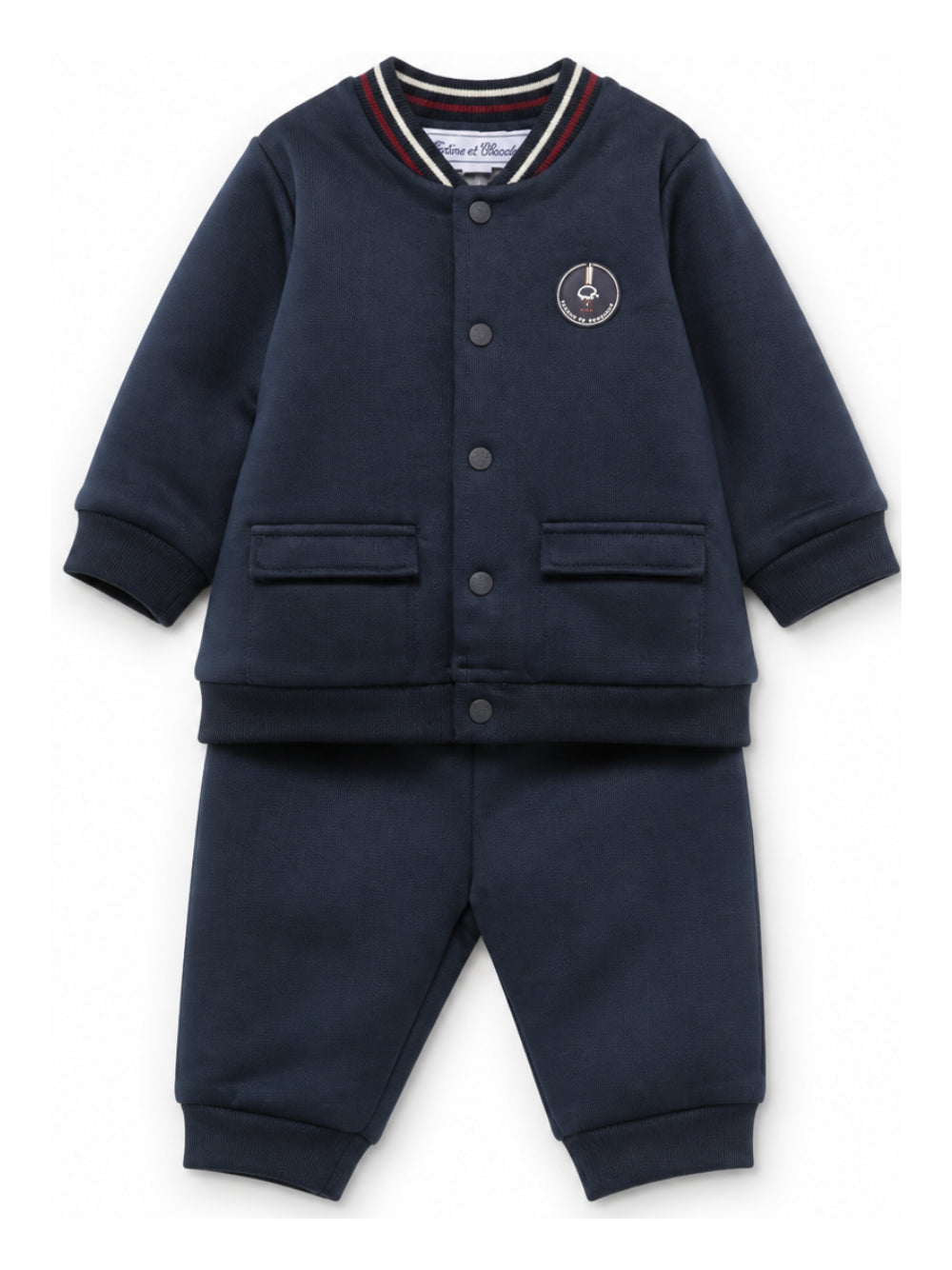 Tuta sportiva per neonato Tartine Et Chocolat blu con applicazione logo CD35001 04 TArtine & Chocolat KIDS 