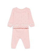 Completo per neonata Tartine Et Chocolat rosa con ricamo a fiori CD36000 32 TArtine & Chocolat KIDS 