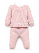 Completo per neonata Tartine Et Chocolat rosa con ricamo a fiori CD36000 32 TArtine & Chocolat KIDS 