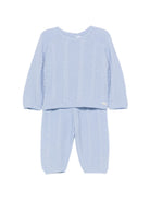 Set cardigan e pantaloni per neonato Tartine Et Chocolat azzurro in maglia a trecce CD36030 42 TArtine & Chocolat KIDS 