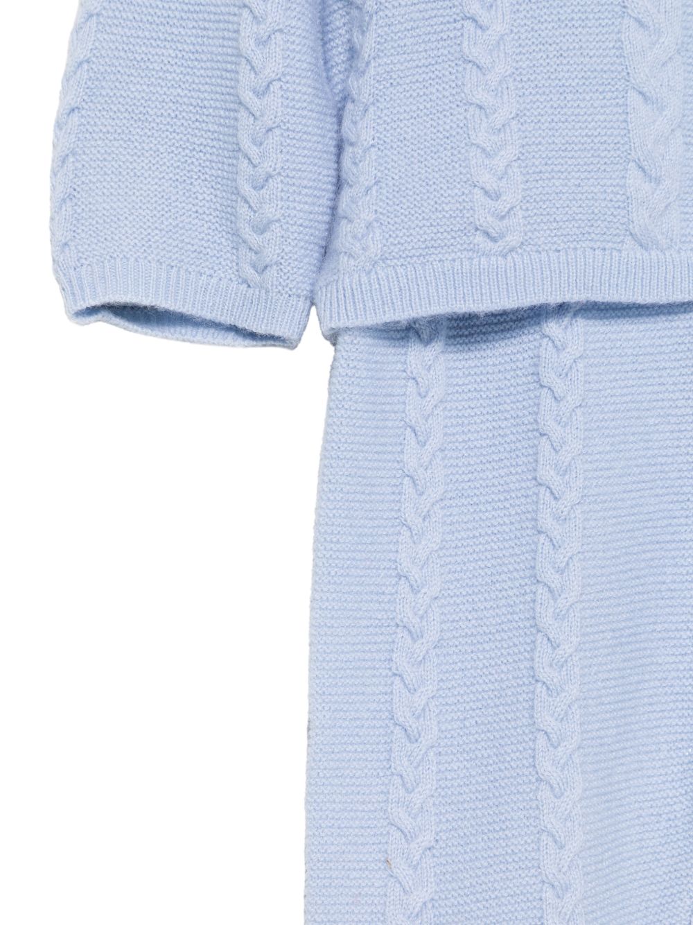 Set cardigan e pantaloni per neonato Tartine Et Chocolat azzurro in maglia a trecce CD36030 42 TArtine & Chocolat KIDS 
