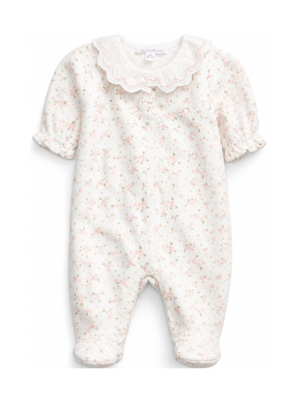 Tutina per neonata Tartine Et Chocolat Kids bianca con stampa a fiori CD54010 13 TArtine & Chocolat KIDS 