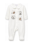Tutina per neonati Tartine Et Chocolat Kids bianca con animali ricamati CD54060 13 TArtine & Chocolat KIDS 