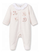 Tutina per neonata Tartine Et Chocolat Kids rosa con trama in velluto CD54060 31 TArtine & Chocolat KIDS 
