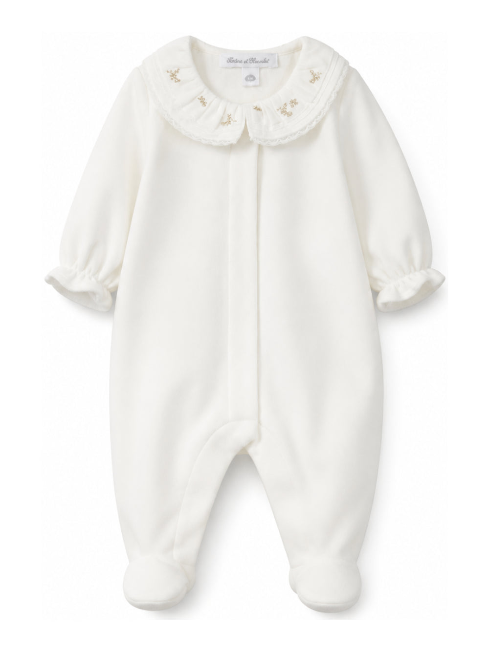Tutina per neonati Tartine Et Chocolat Kids beige con con ruches CD54070 13 TArtine & Chocolat KIDS 