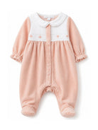 Tutina per neonata Tartine & Chocolat Kids rosa in velluto CD54080 36 TArtine & Chocolat KIDS 