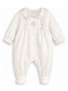 Tutina per neonata Tartine Et Chocolat Kids bianca con ricamo a fiori CD54100 13 TArtine & Chocolat KIDS 