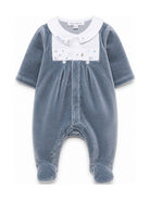 Tutina per neonato Tartine Et Chocolat Kids blu con finitura vellutata CD54140 47 TArtine & Chocolat KIDS 