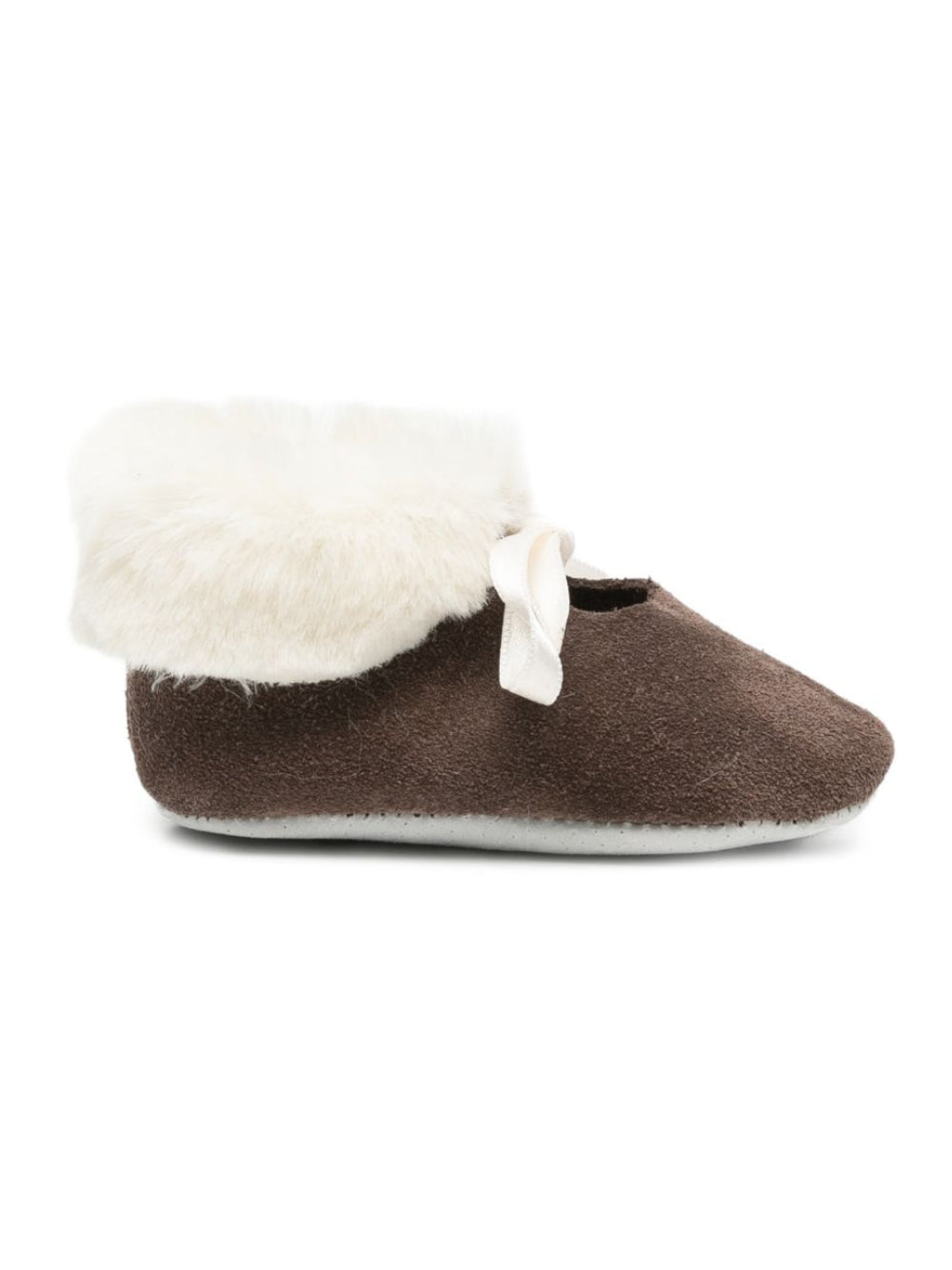 Scarpine primi passi per neonata Tartine Et Chocolat Kids marrone con finitura in pelliccia sintetica CD80011 68 TArtine & Chocolat KIDS 
