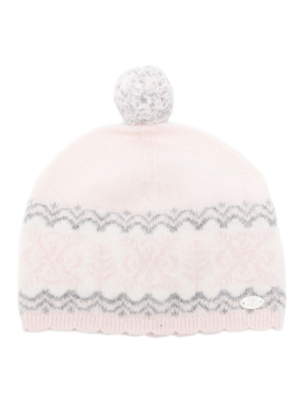Berretto per neonata Tartine Et Chocolat Kids rosa con intarsio Fair Isle CD90041 30 TArtine & Chocolat KIDS 