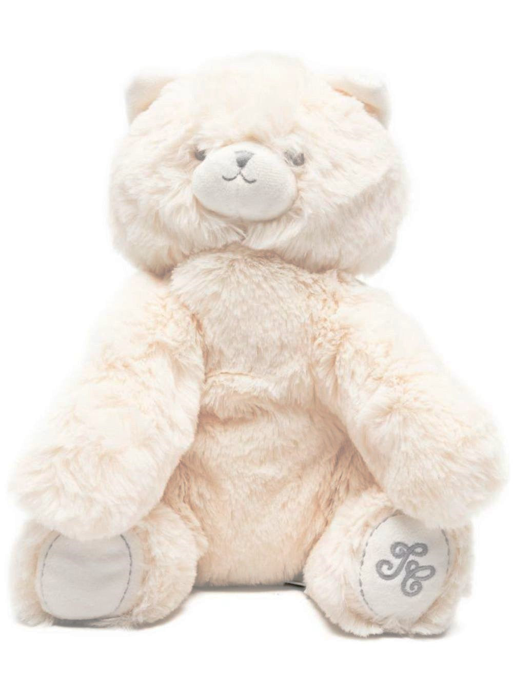 Peluche Teddy Bear per bambini Tartine Et Chocolat Kids bianco con logo ricamato sulla zampa T30281H 11 TArtine & Chocolat KIDS 