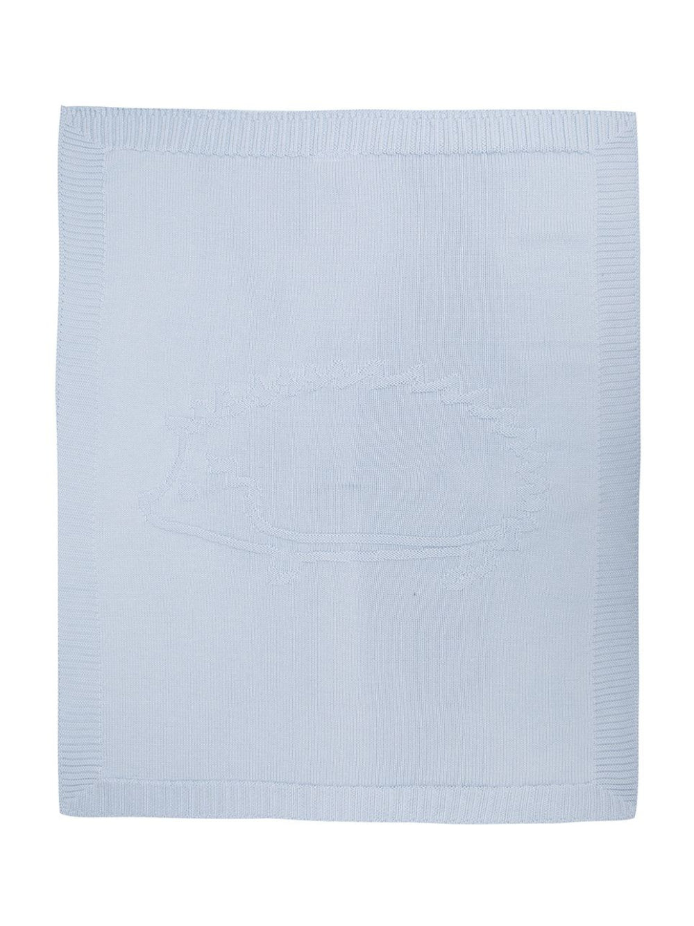 Coperta per neonato Tartine Et Chocolat azzurra con logo ricamato T60006F 41 TArtine & Chocolat KIDS 