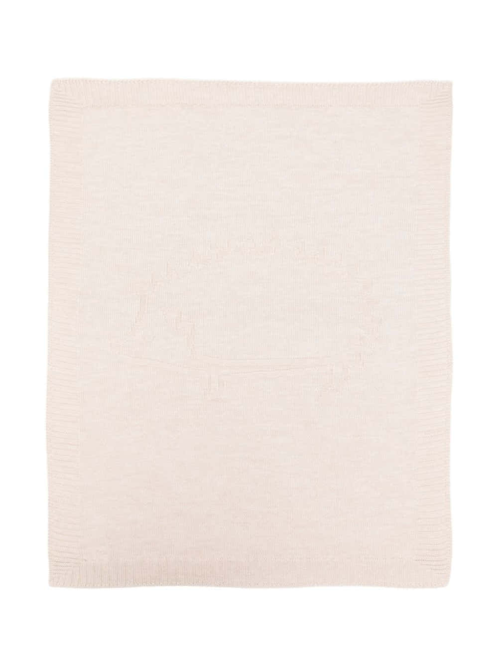 Coperta per neonati Tartine Et Chocolat beige con motivo a intarsio a riccio T60006F 61 TArtine & Chocolat KIDS 