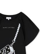 Abito per bambina The Marc Jacobs Kids nero con maniche a palloncino W60971 09B THE MARC JACOBS KIDS 