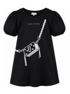 Abito per bambina The Marc Jacobs Kids nero con maniche a palloncino W60971 09B THE MARC JACOBS KIDS 