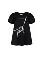 Abito per bambina The Marc Jacobs Kids nero con maniche a palloncino W60971 09B THE MARC JACOBS KIDS 