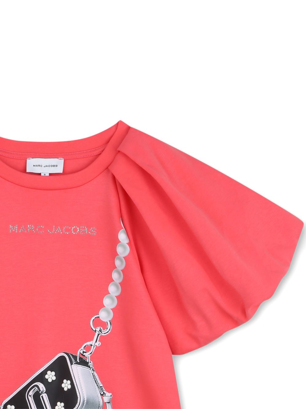 Abito Snapshot per bambina The Marc Jacobs Kids rosa con stampa graafica sul davanti W60971 98A THE MARC JACOBS KIDS 