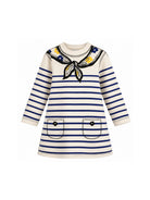 Abito per bambina The Marc jacobs Kids beige con motivo a righe W60972 148 THE MARC JACOBS KIDS 